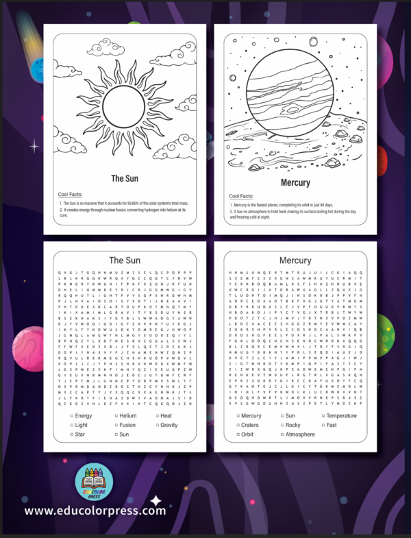 Space Explorations Coloring and Activity Book for Ages 9-13 - Image 2