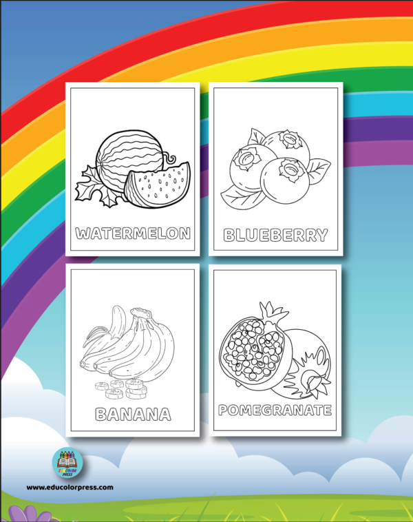 Fruits around the World Coloring and Activity Book - Image 2