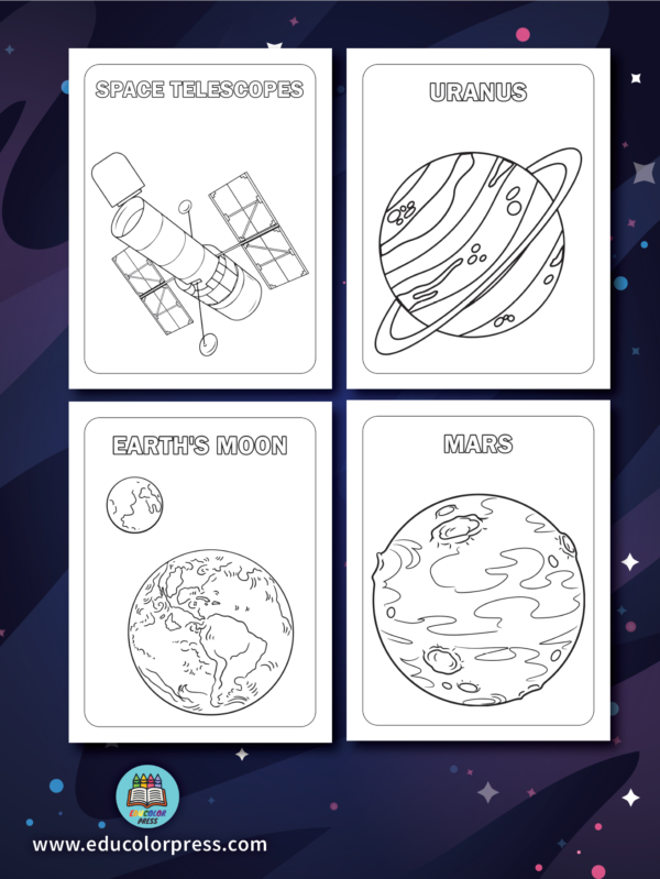 Space Explorations Coloring and Activity Book for Ages 5-10 - Image 2