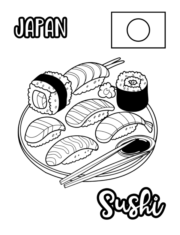 Food Around the World Coloring and Activity Book with Kid-Friendly Recipes - Image 6