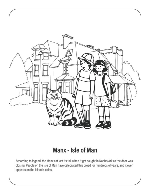 Cats Around the World: Coloring and Activity Book for Grades 4-6 - Image 4
