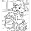 First Day of School Coloring and Activity Book - Image 3
