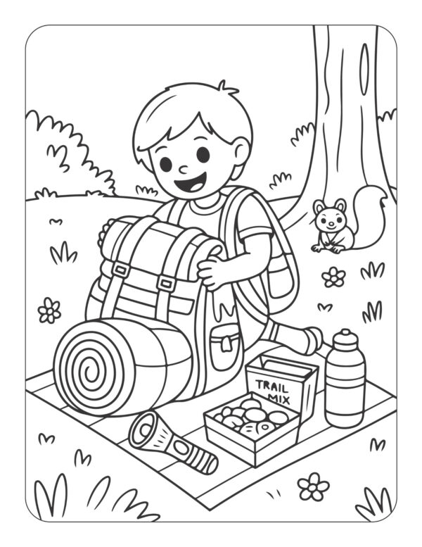 Camp Out! A Coloring and Activity Adventure Book - Image 3