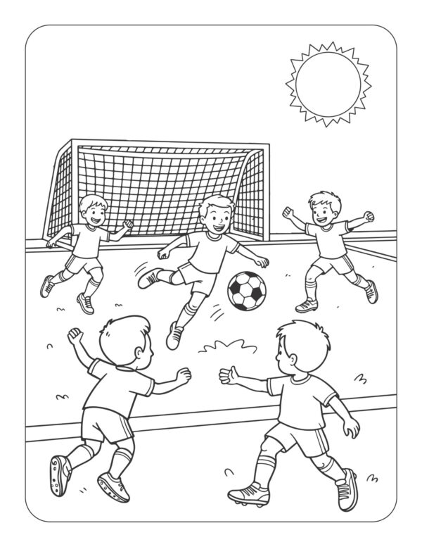 Kick It! A Soccer Coloring and Activity Book - Image 3