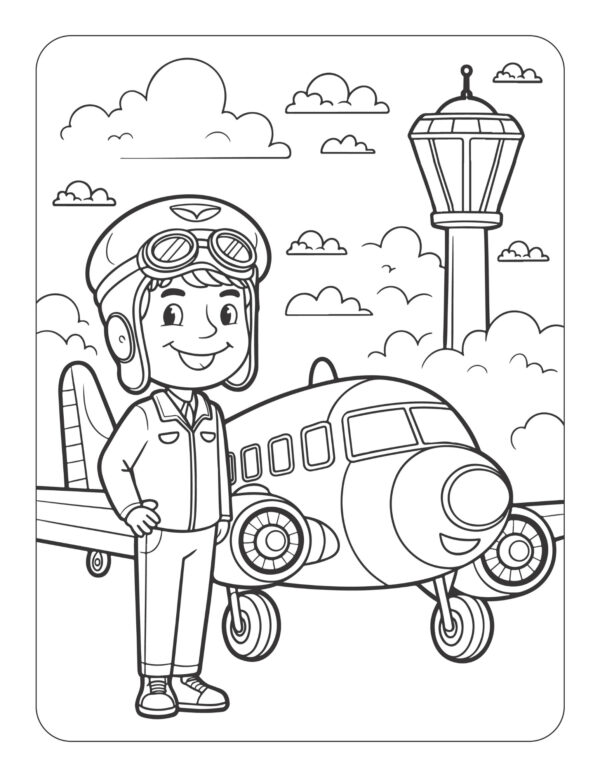 I Want to Be a Pilot! Coloring and Activity Book - Image 3
