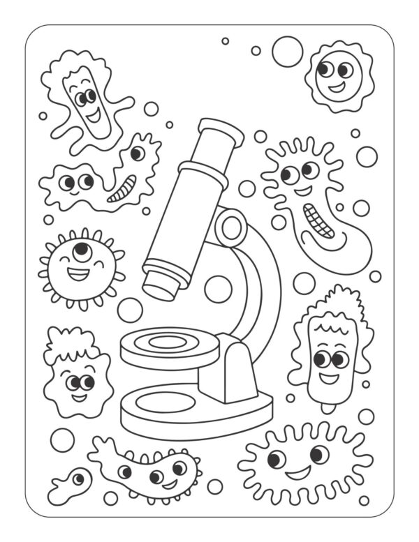 Under the Microscope Coloring and Activity Book - Image 3