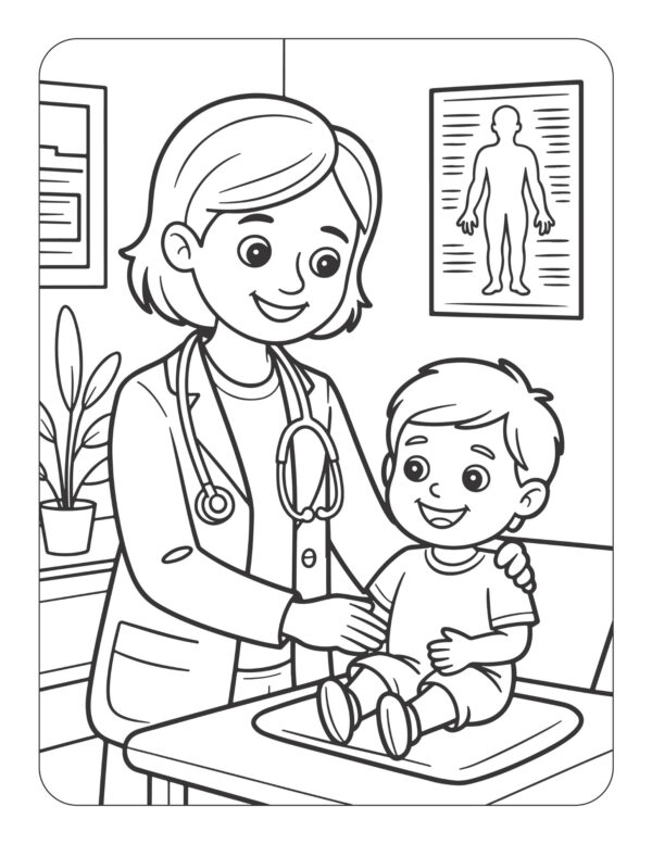 I Want to Be a Medical Doctor! Coloring and Activity Book - Image 3