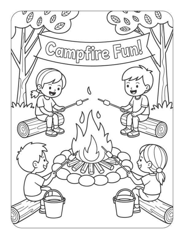 Camp Out! A Coloring and Activity Adventure Book - Image 5