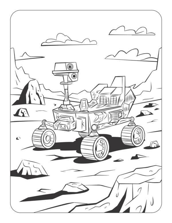 Blasting Off! A Space Technology Coloring and Activity Book - Image 4