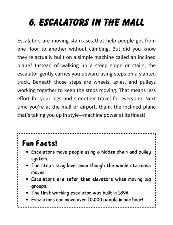Everyday Engineering: Simple Machines You Can See and Use! Coloring and Activity Book - Image 8