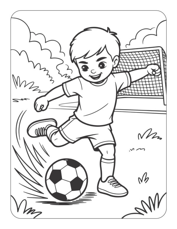 Kick It! A Soccer Coloring and Activity Book - Image 5