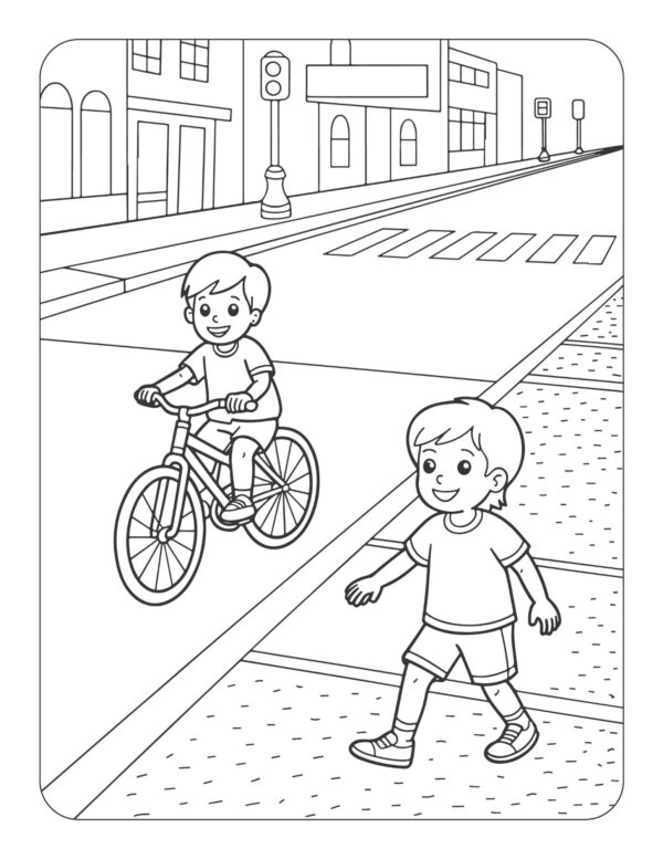 Bike Smart! Ride Safe and Have Fun Coloring and Activity Book - Image 6