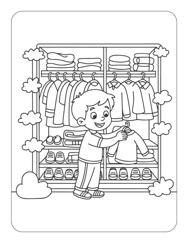 Tidy Time! A Cleaning and Organizing Adventure Coloring and Activity Book - Image 4