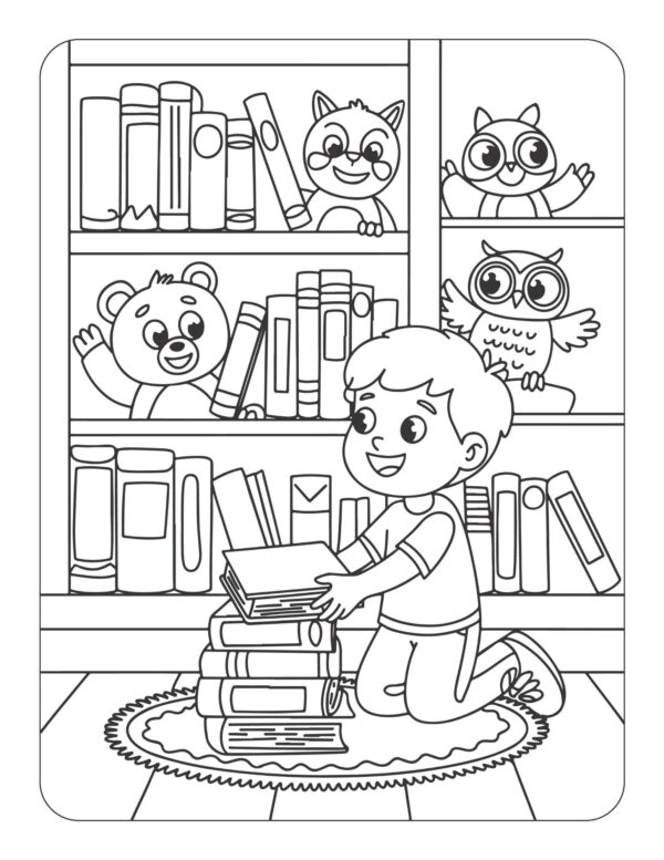 Tidy Time! A Cleaning and Organizing Adventure Coloring and Activity Book - Image 5