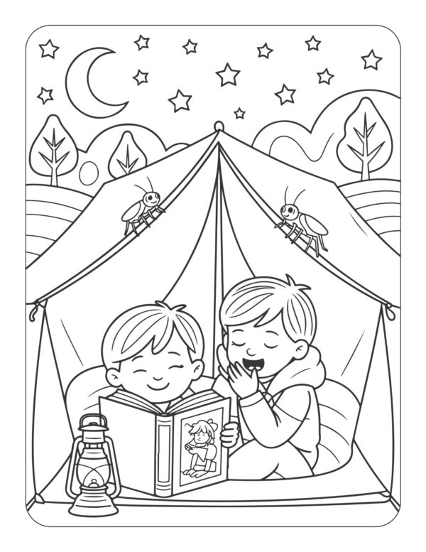 Camp Out! A Coloring and Activity Adventure Book - Image 9