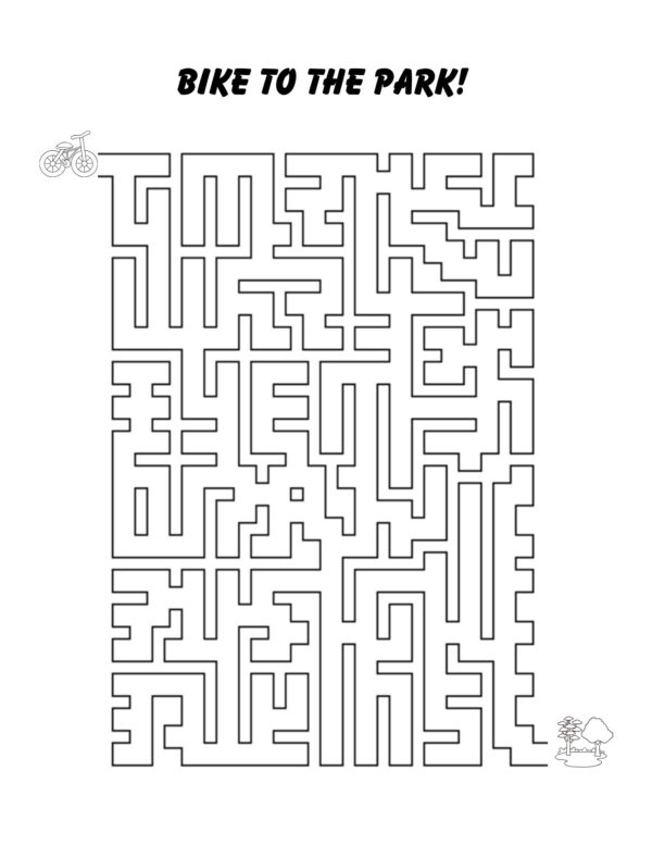 Bike Smart! Ride Safe and Have Fun Coloring and Activity Book - Image 9