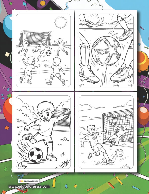 Kick It! A Soccer Coloring and Activity Book - Image 2