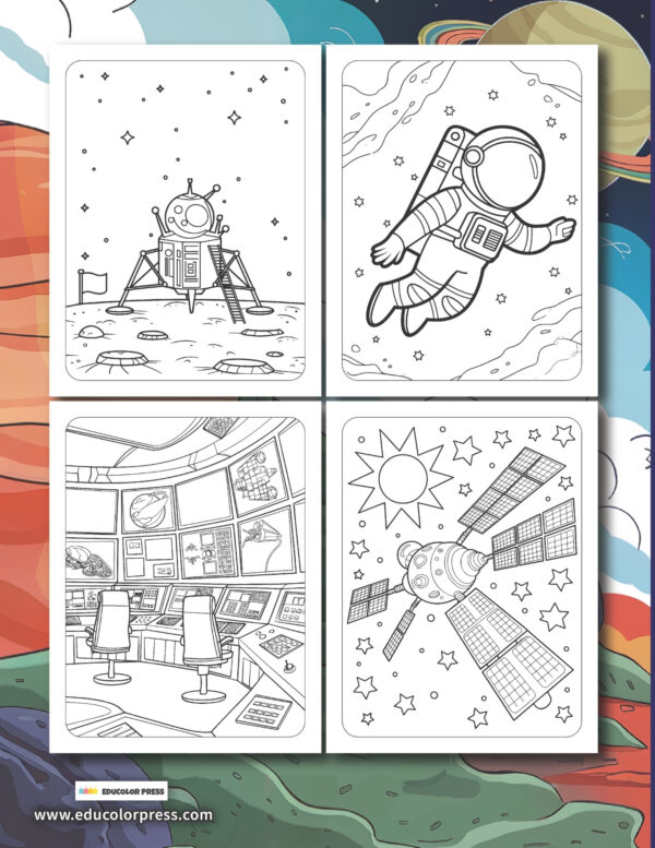 Blasting Off! A Space Technology Coloring and Activity Book - Image 2