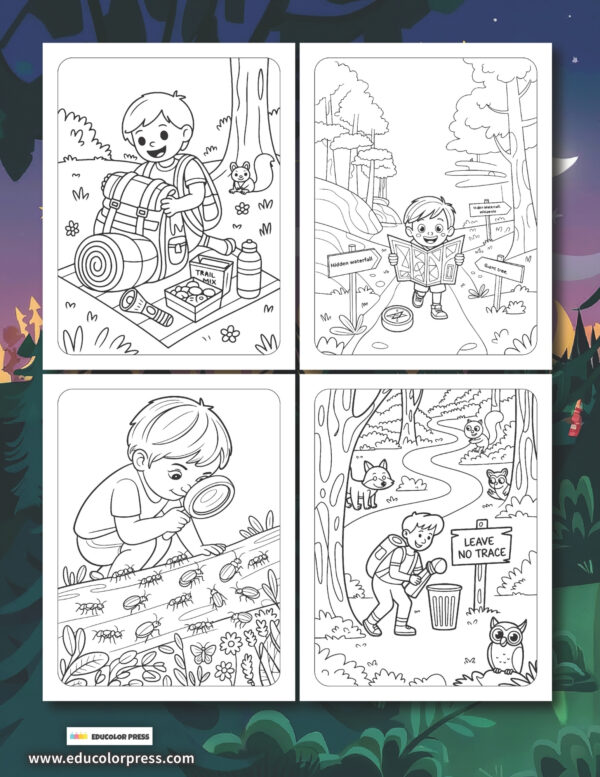 Camp Out! A Coloring and Activity Adventure Book - Image 2