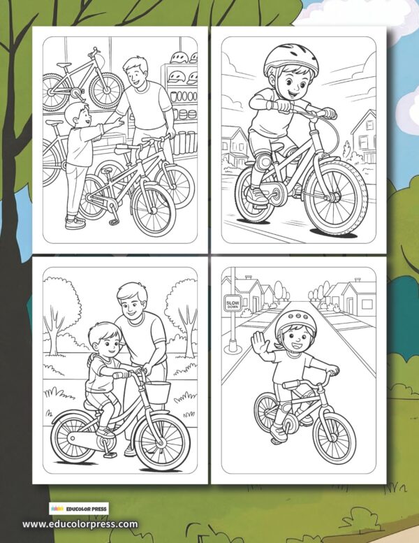 Bike Smart! Ride Safe and Have Fun Coloring and Activity Book - Image 2