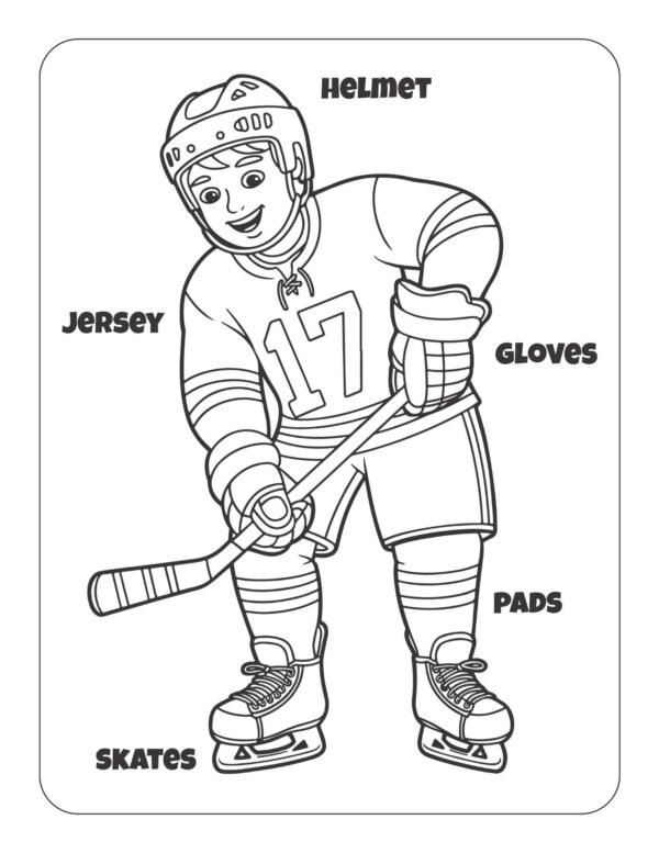 I Want to Be a Hockey Player! Coloring and Activity Book - Image 3
