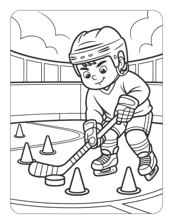 I Want to Be a Hockey Player! Coloring and Activity Book - Image 4