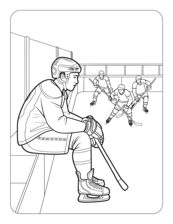 I Want to Be a Hockey Player! Coloring and Activity Book - Image 7