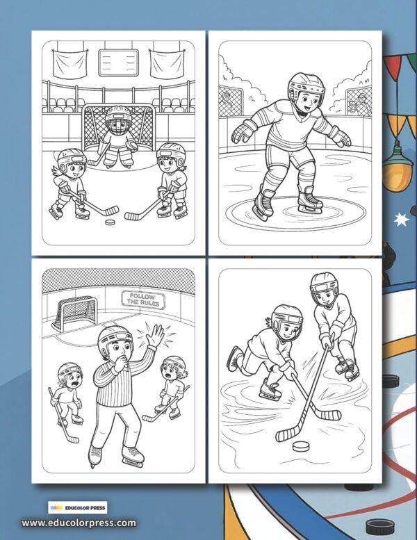 I Want to Be a Hockey Player! Coloring and Activity Book - Image 2