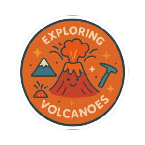 Volcano Explorer Sticker