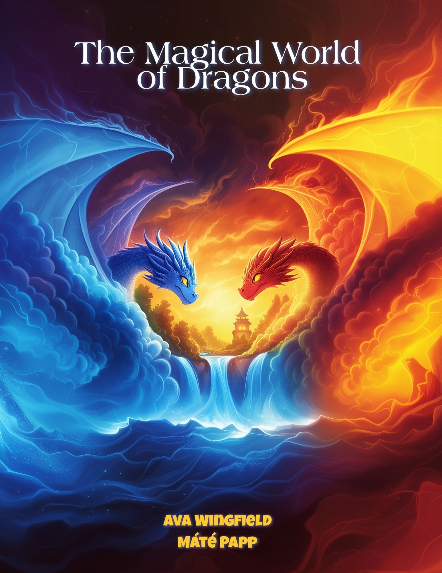 dragon coloring and activity book cover